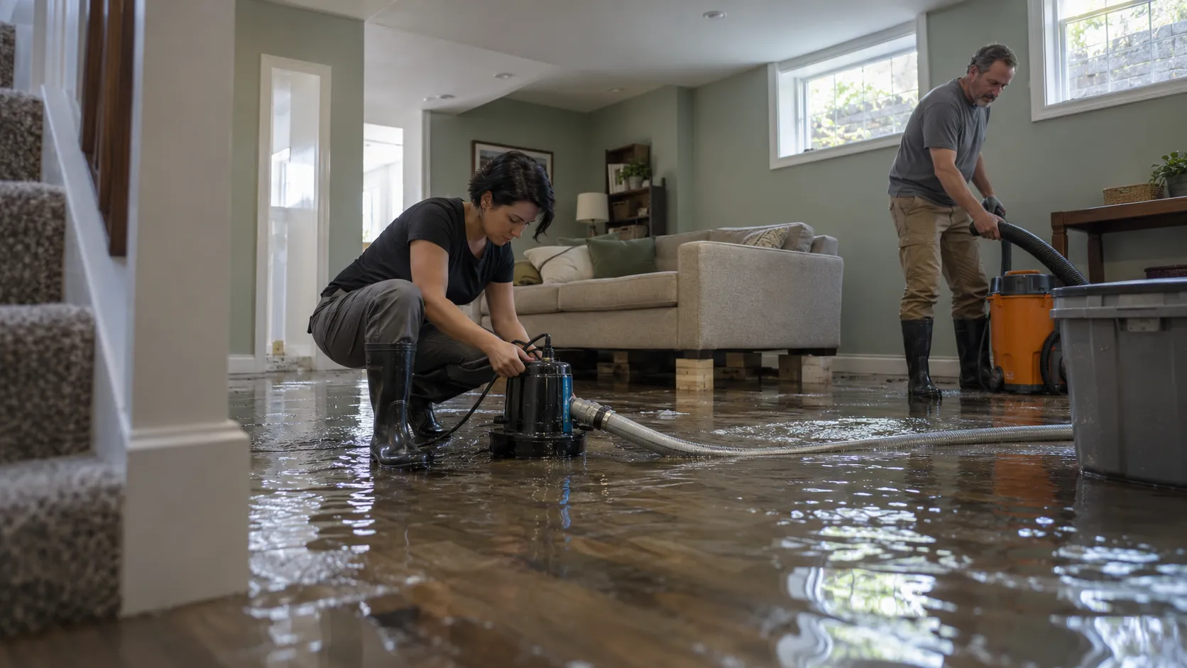 Flooded Basement Cleanup in Syracuse, NY